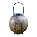 Decorative iron solar lamp for outdoor garden and courtyard lighting
