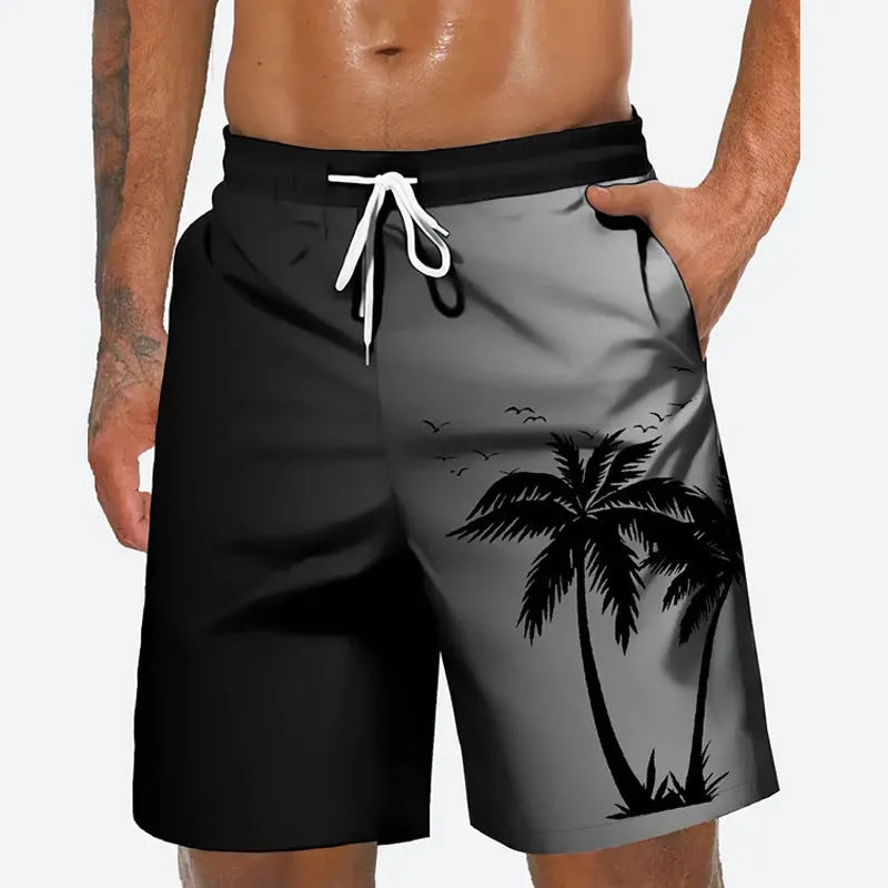 Men's loose fit polyester beach shorts in multiple colours available up to size 5XL