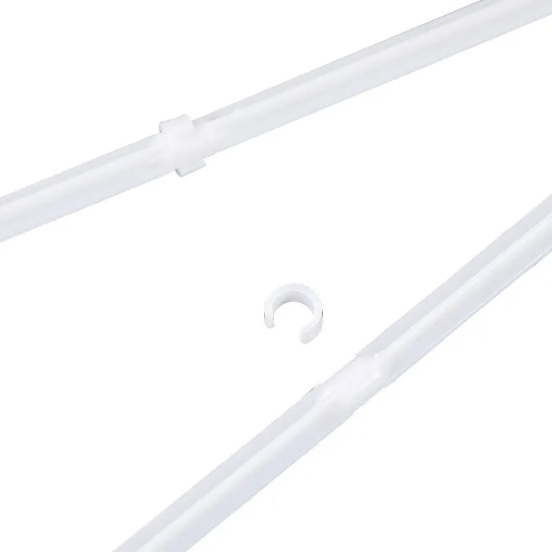 10 white PP plastic car window flag pole holder brackets for vehicle flag mounting