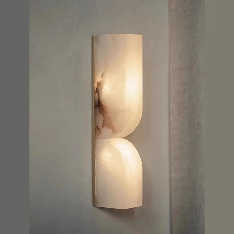 Nordic style copper wall lamp with warm light bedside illumination
