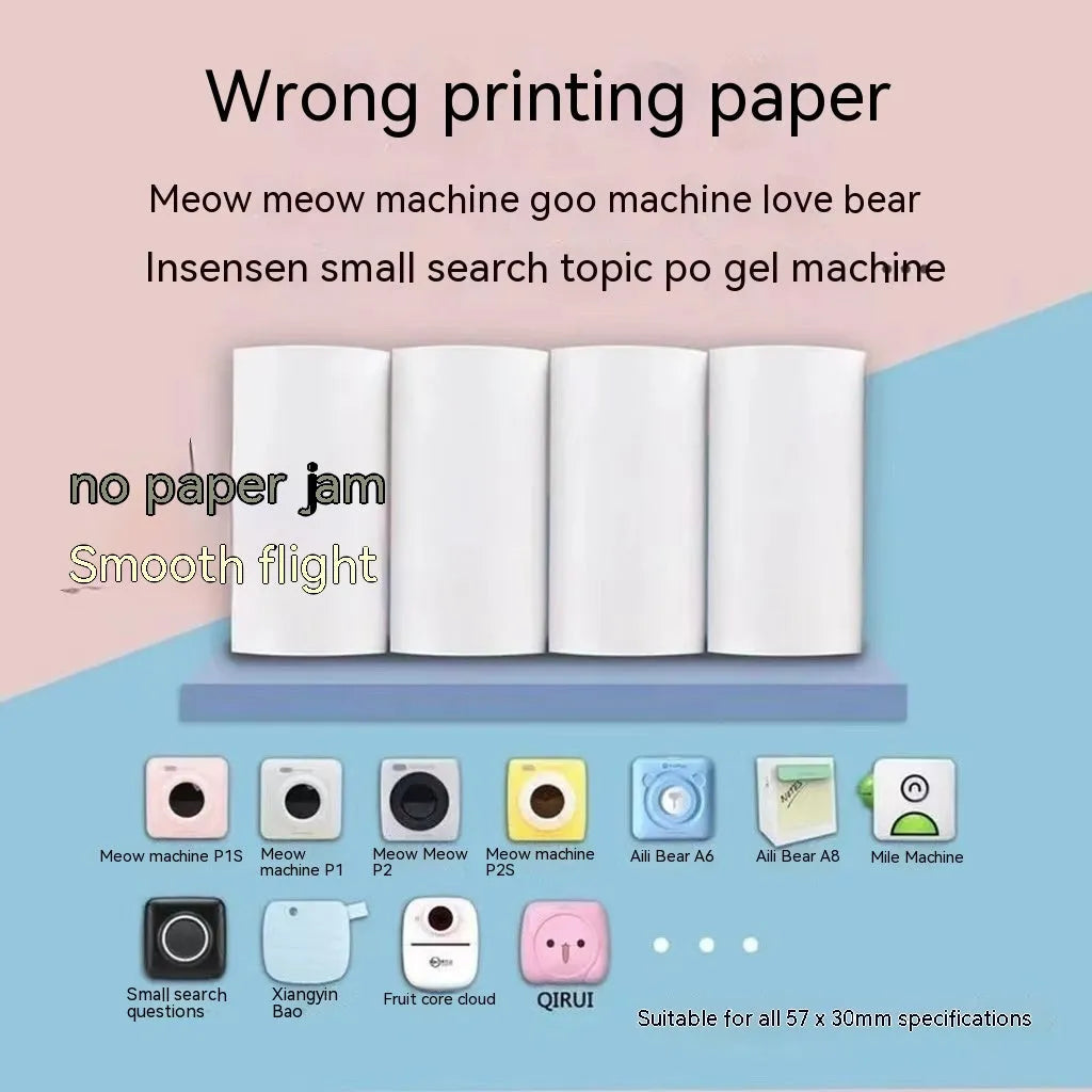 Box of 57x30mm thermal paper rolls for student organisers and cash registers
