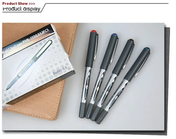 Water-based quick-drying signature pen with 0.5mm tip in plastic barrel