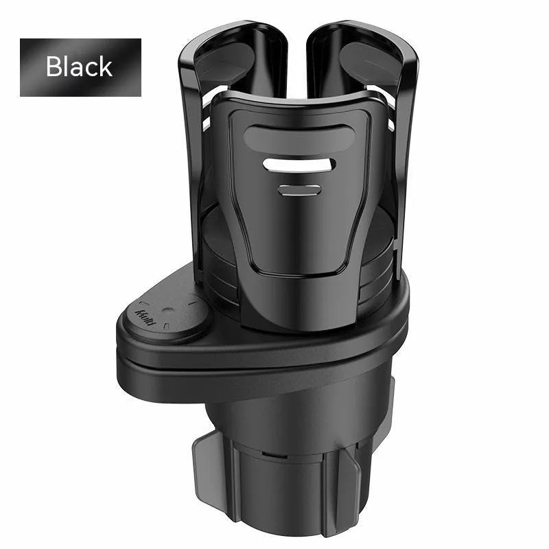 Car cup holder modification accessory in ABS plastic with carbon fibre and matte finish options
