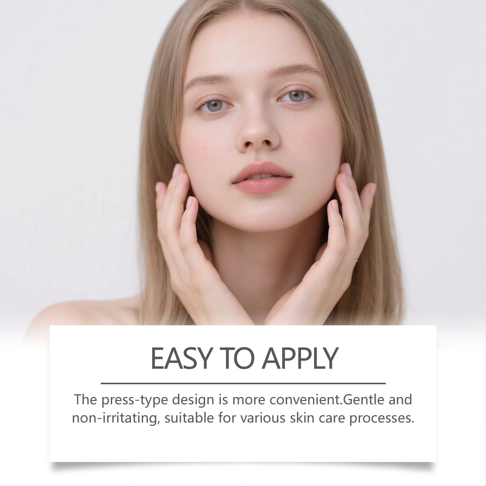 80ml bottle of facial cleansing and moisturising liquid with hyaluronic acid and salicylic acid formula