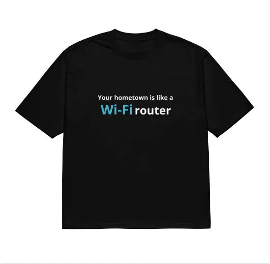 Men's black T-shirt with 3D printed cartoon design, loose fit with short sleeves