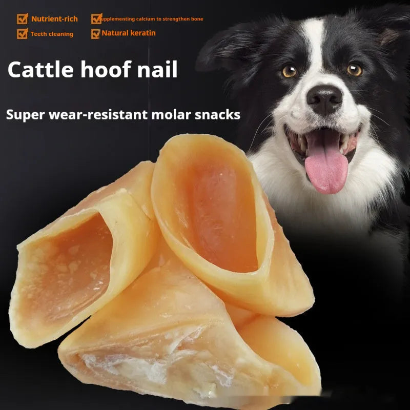 Natural cow hoof shell dog chew rod for small and large dogs