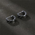 West Coast geometric men's earrings in copper available in 10mm and 14mm sizes