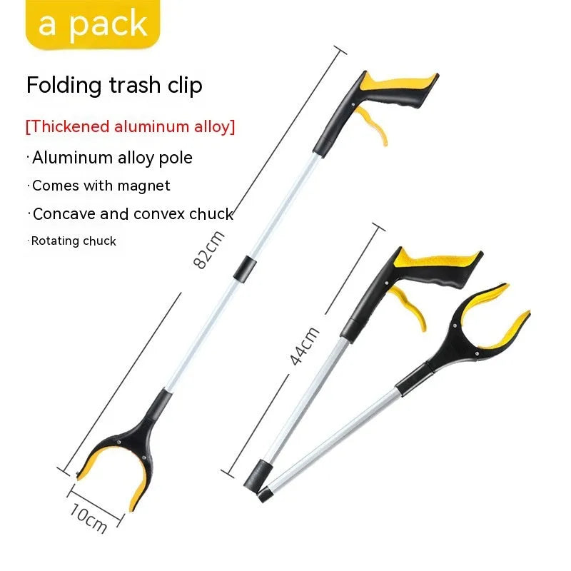 Blue plastic and aluminium alloy trash folder clip pliers for organising materials.