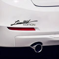 Reflective British bumper sticker on car, showing Black, White and Colourful options.