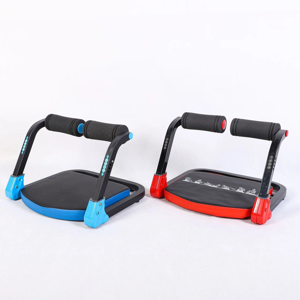 Household mini multifunctional abdominal device in sky blue or red colours for fitness training