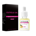 15ml bottle of moisturising nail cuticle oil with a soft-tip applicator for nail care.