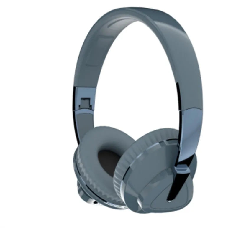 H3 wireless over-ear headset in black with Bluetooth 5.0, AUX jack, and TF card slot features