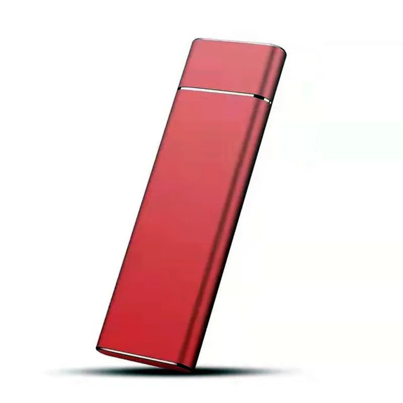 6TB mobile hard disk external SSD storage device with metal shell in ultra-thin design showing colour options