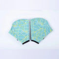 Duck feet webbed swimming gloves in nylon material showing colour print options