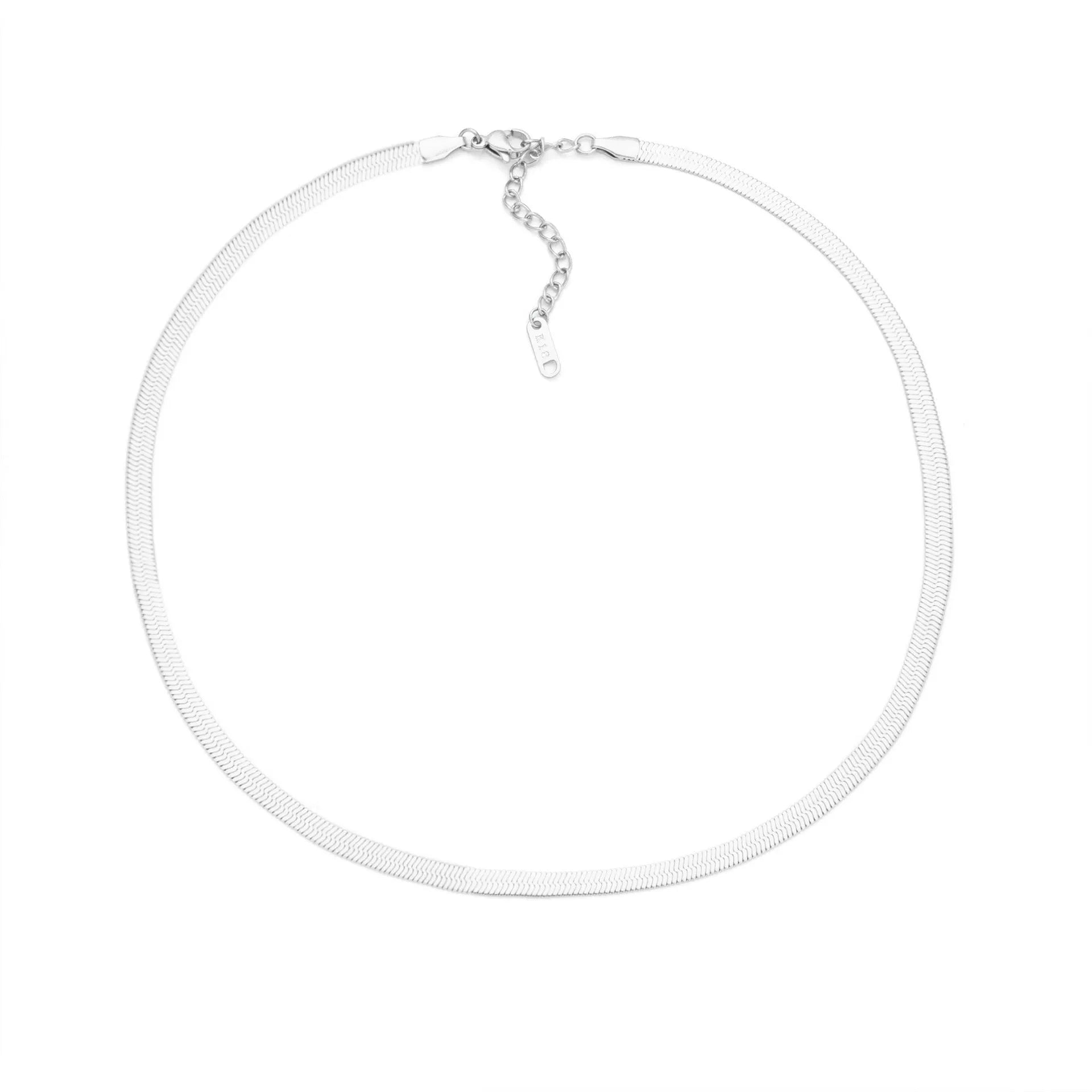 Titanium steel personalised necklace with a charm showing the letter A on a 40.5cm chain.