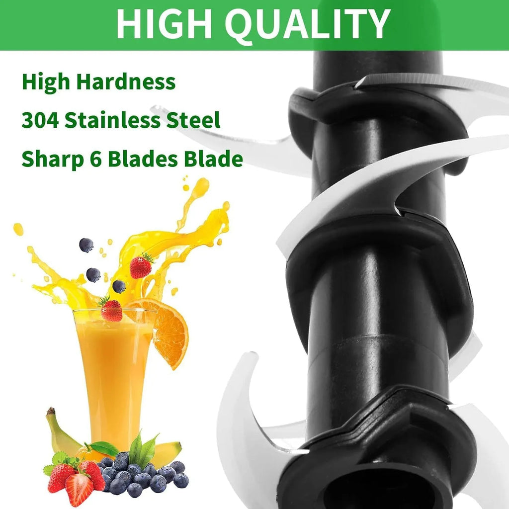 Single 304 stainless steel six-stack juicer blade seat accessory measuring 10x21cm with modern simplicity design.