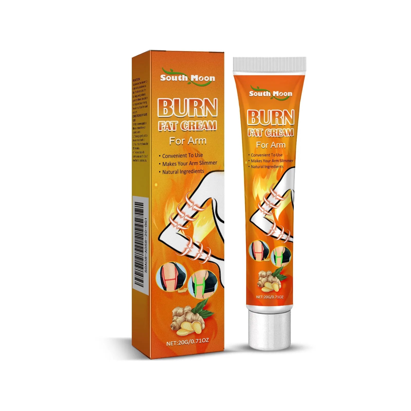 20g body care cream jar for firming and massage with natural ingredients