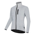 Waterproof polyester long sleeved top in silver BL220 colour showing windproof outdoor jacket