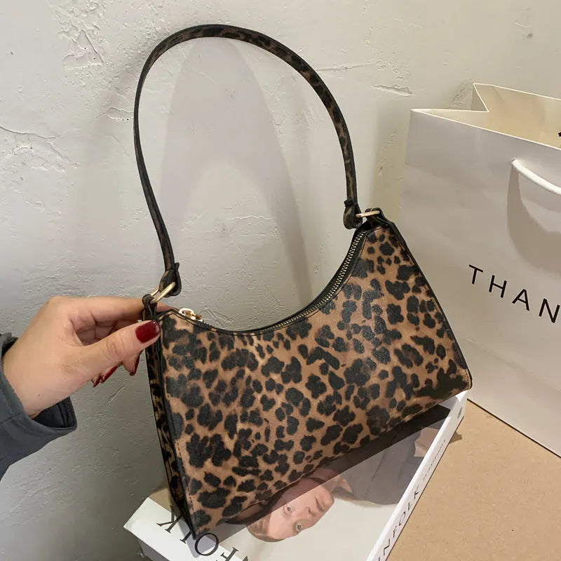 Women's small square PU leather underarm shoulder bag in assorted colours