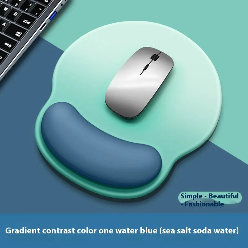 Gradient silicone wristband mouse mat with milk silk surface measuring 220mm by 250mm