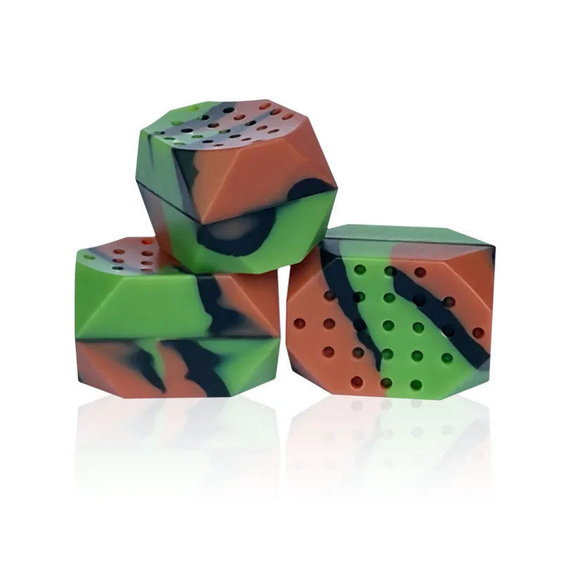 Camouflage silicone jawline trainer balls for facial muscle exercise