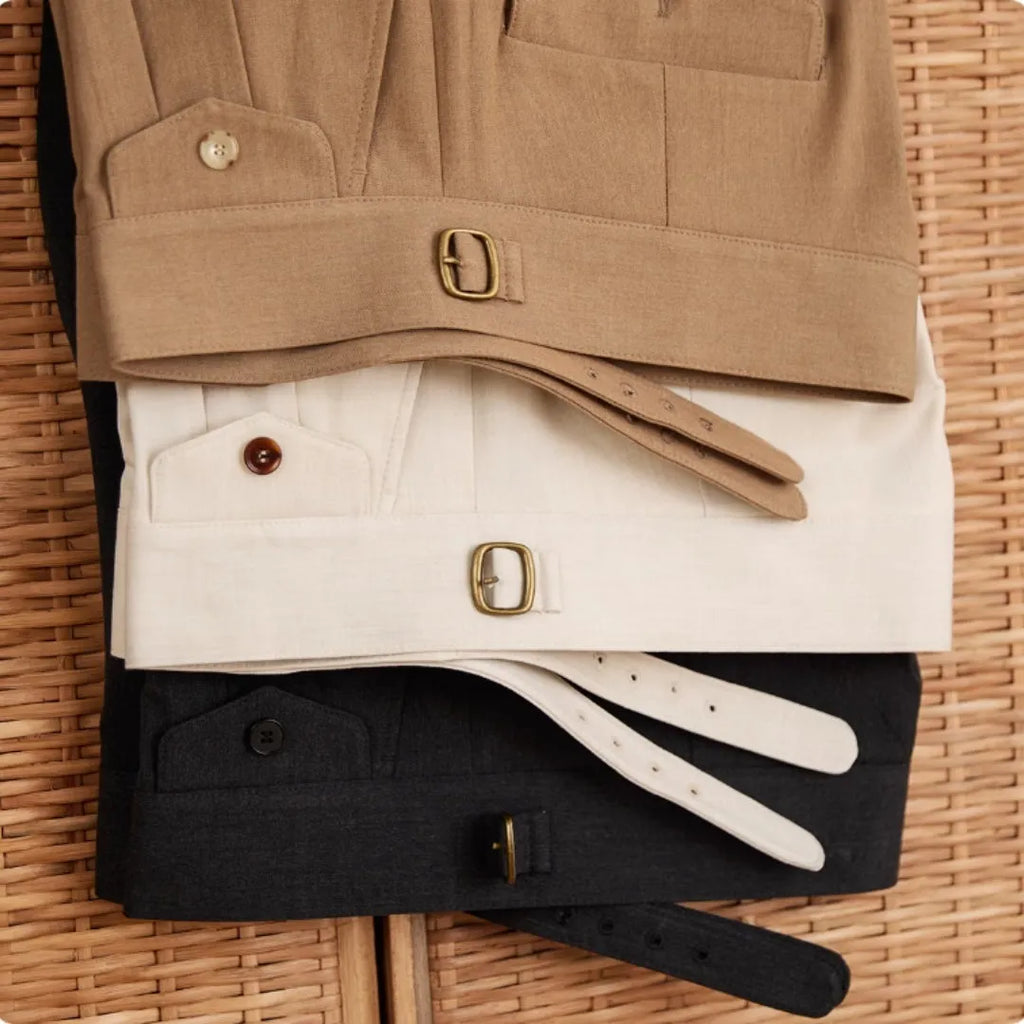 Slim fit men's business trousers in polyester fabric for wrinkle-resistant professional wear