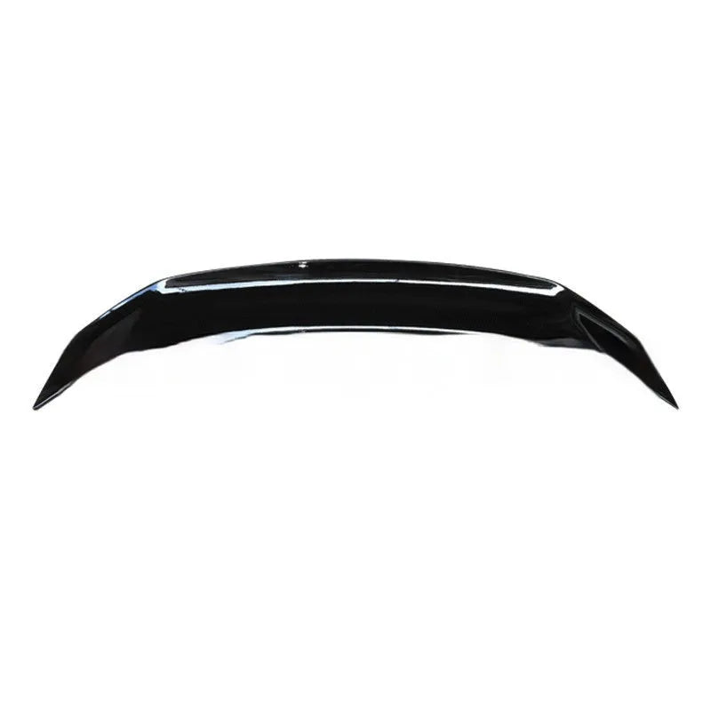 Punch-free adhesive mount car spoiler in ABS plastic, shown in carbon pattern finish.