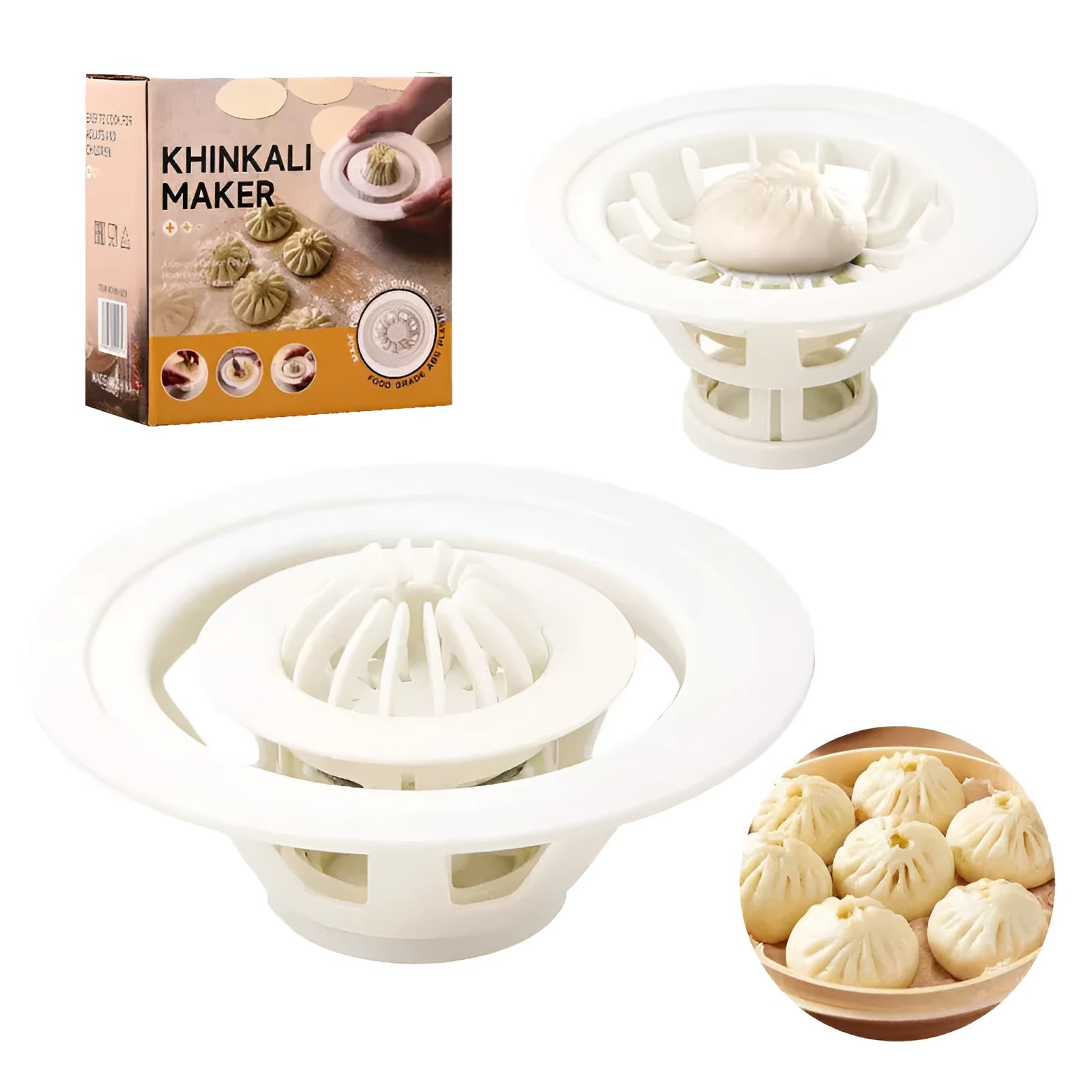 Black baozi mould kitchen tool for shaping steamed buns and dumplings