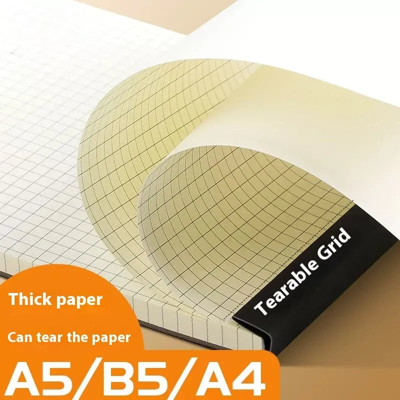 A5 and B5 thickening writing pads with tearable sheets in horizontal line, grid and blank paper options