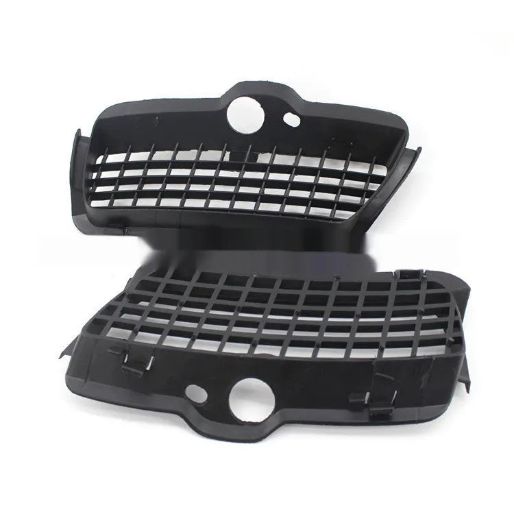 Black ABS plastic Volkswagen Golf 3 front bumper fog light covers pair for lower grille replacement