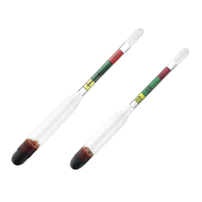 Glass electrohydraulic hydrometer for automobile battery electrolyte testing with suction type design