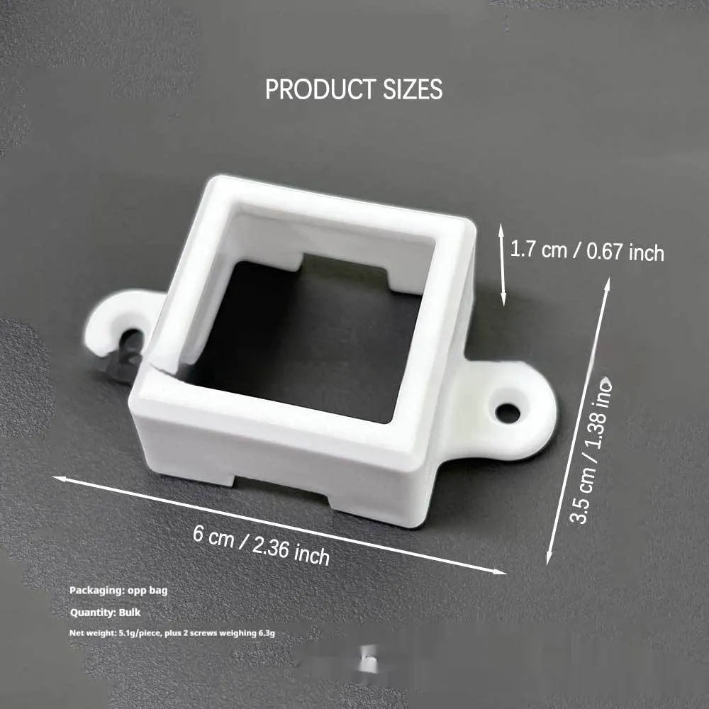 Small white plastic lampshade for LED light bracket protection