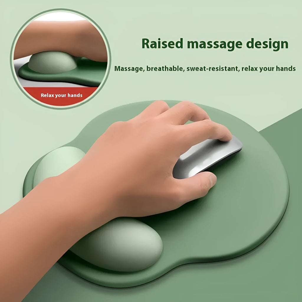 Gradient silicone wristband mouse mat with milk silk surface measuring 220mm by 250mm