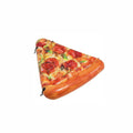 Pizza-shaped inflatable surfboard lounger for pools and beaches