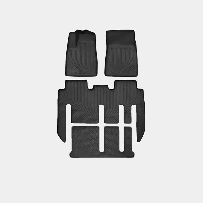 Tesla Model X waterproof rubber floor mats and boot liner for left-hand drive vehicles