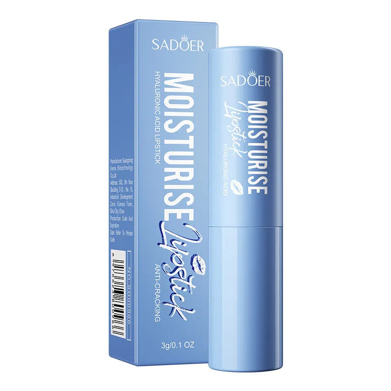 Anti-chapped lip moisturising lipstick tube with variant options showing specific net content weights.