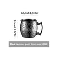 Stainless steel Moscow mule cup with copper plating in multiple colour options and capacity sizes