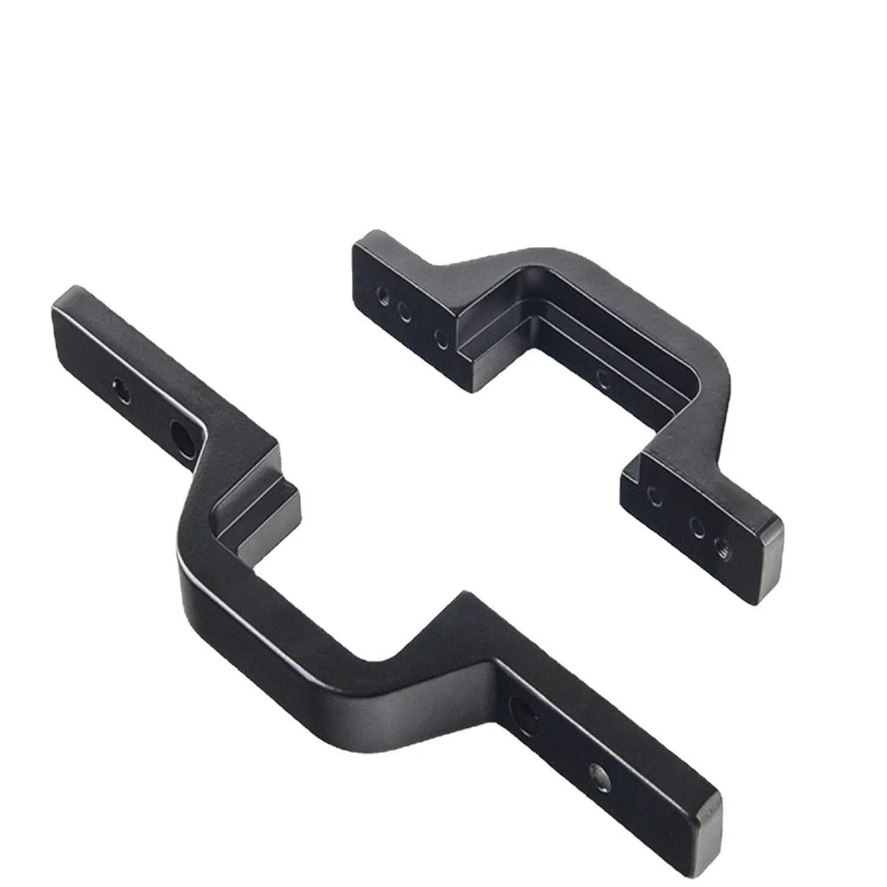 Black universal coupler bracket for trailer hook lamp holder mounting on off-road vehicles