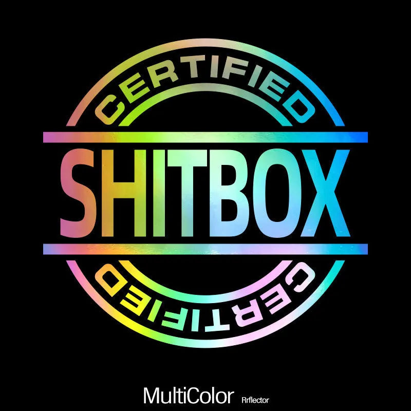 13x12cm vinyl car body sticker in multiple colour options including glitter for vehicle decoration