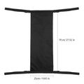 Black cylindrical wheelchair pannier bag for oxygen cylinder transport with Nordic design