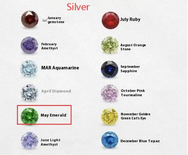 Zircon birthstone necklace with titanium steel chain and month pendant