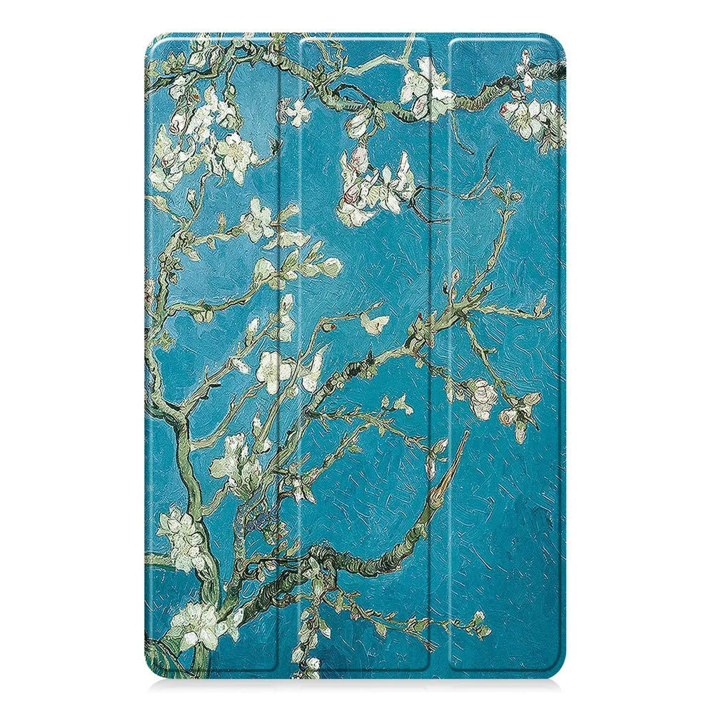Samsung Galaxy Tab S10 FE Plus 13.1-inch leather tri-fold protective case in various colour options.