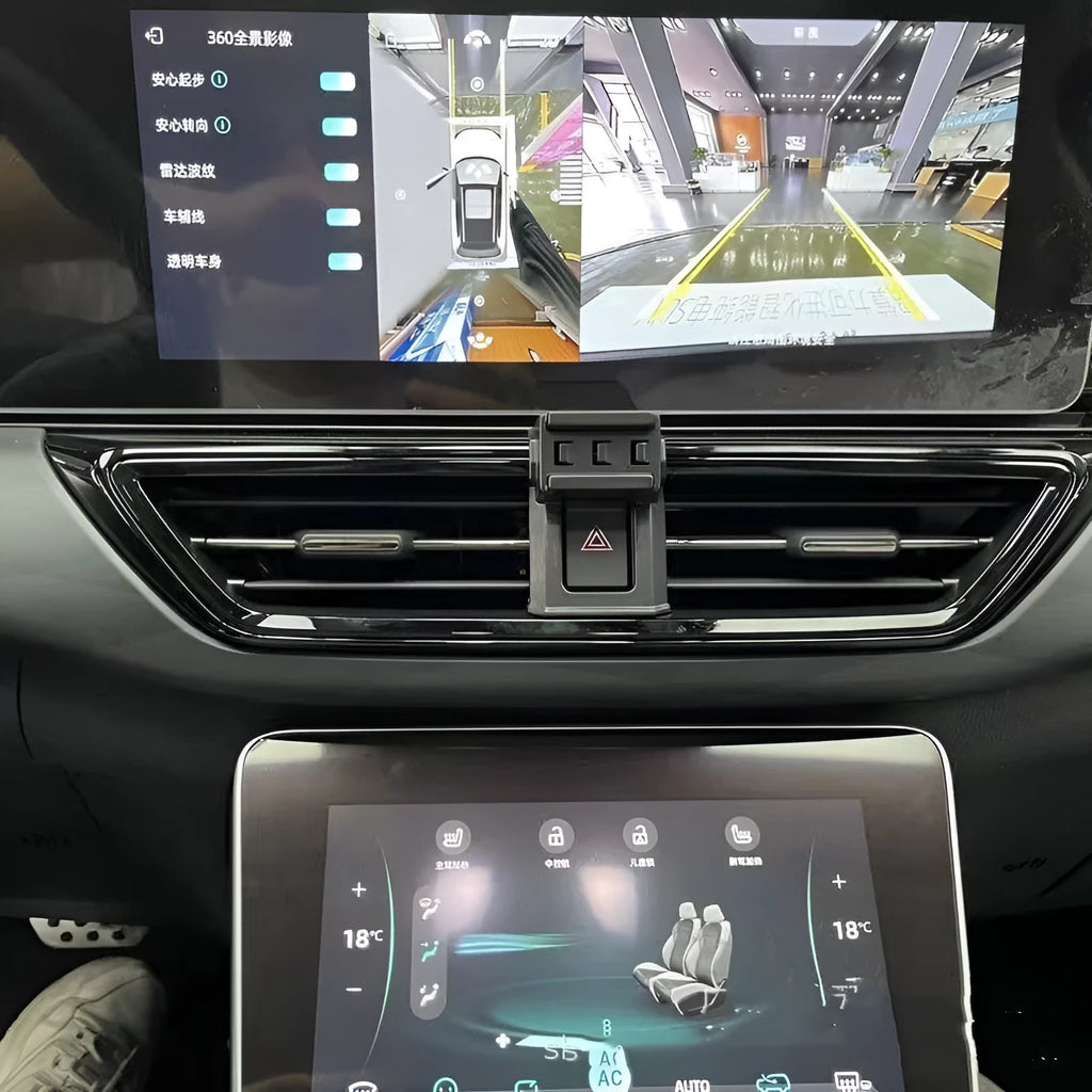 GOODWAY dashboard mobile phone holder with 360-degree rotation on car dashboard