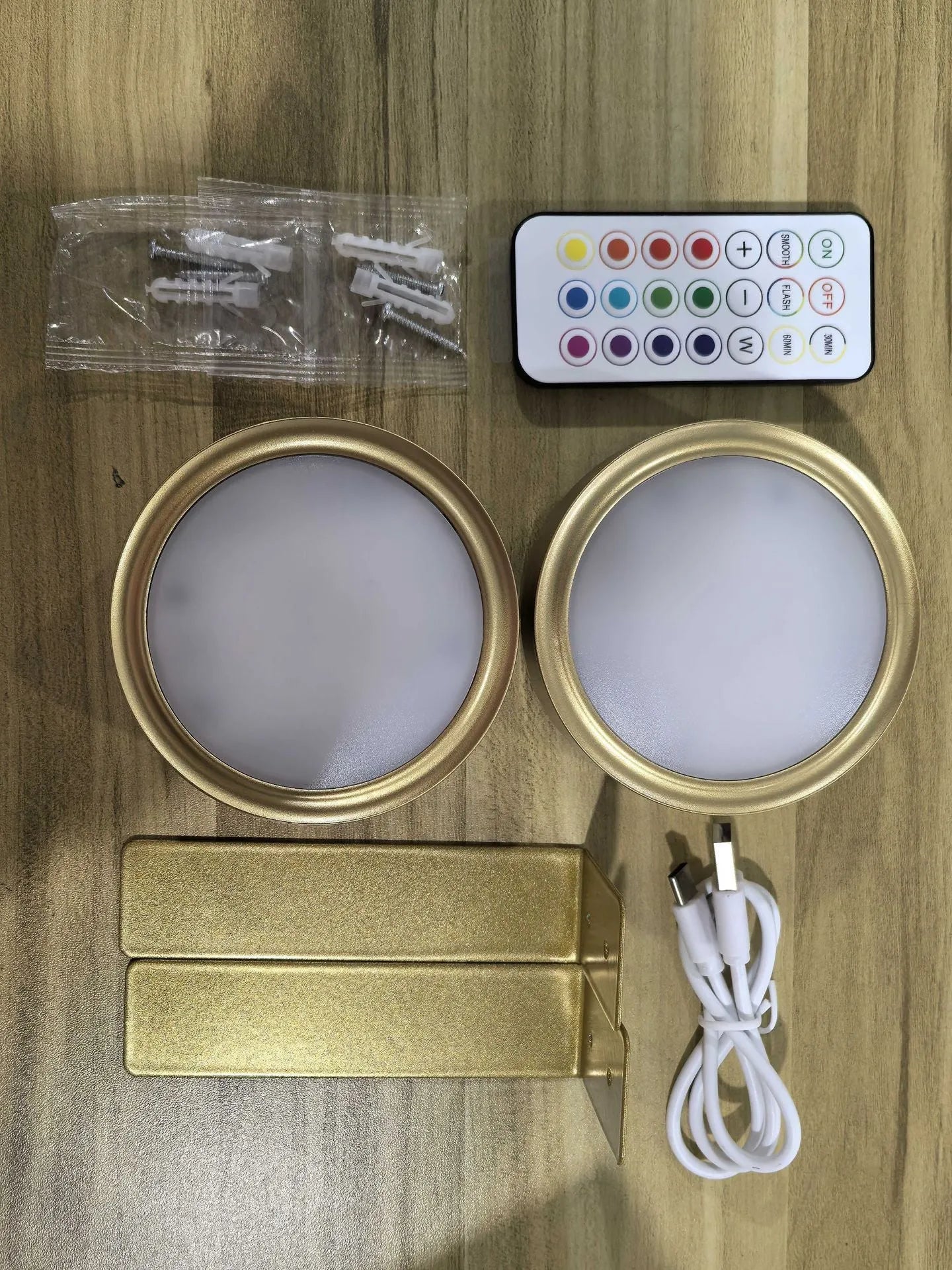 Black wireless magnetic LED painting lamp with remote control for 13-colour RGB lighting