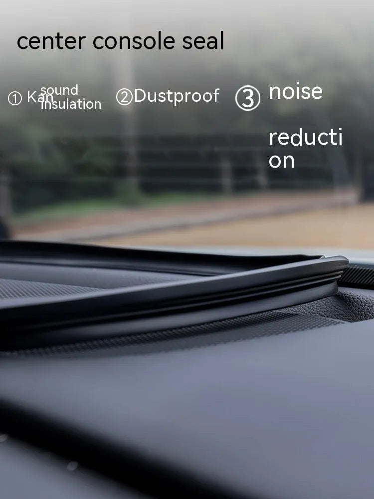 Outlander dashboard soundproof seal strip showing 1.6 m silicone strip with six-card slots
