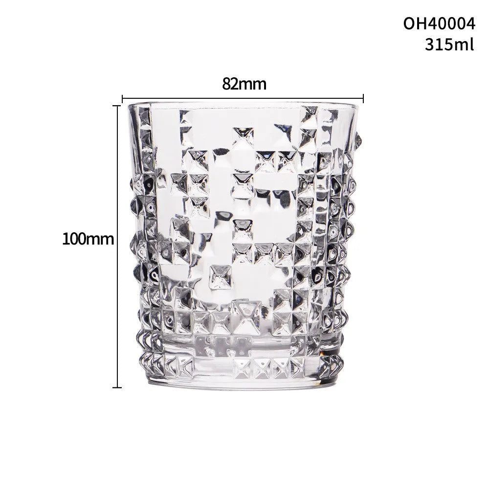 Whiskey glass with thick base in selected colour from ten available options, 301-400ml capacity