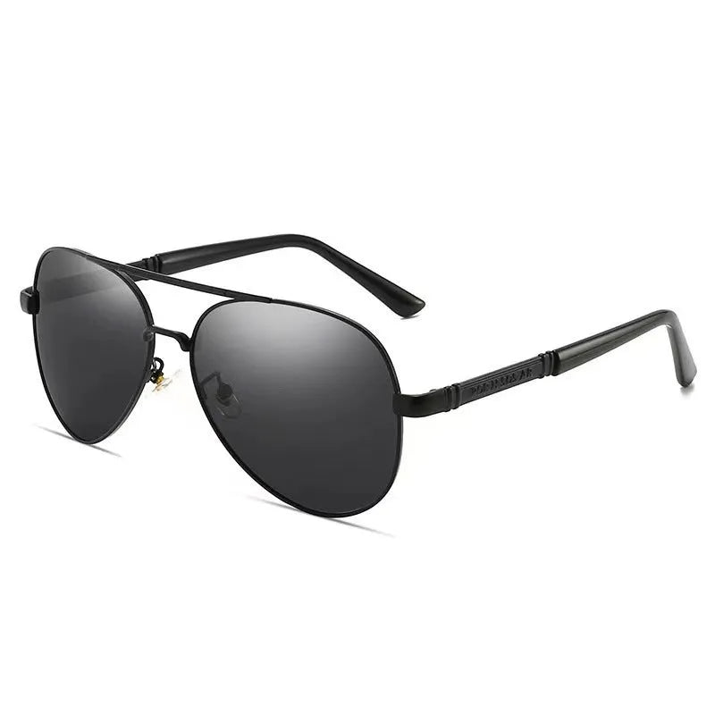 Men's polarised sunglasses with metal frame and dragon phoenix decoration in multiple colour options
