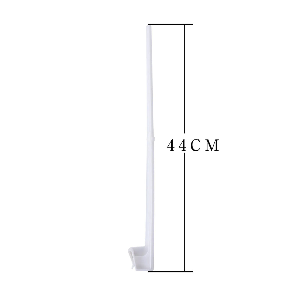 10 white PP plastic car window flag pole holder brackets for vehicle flag mounting
