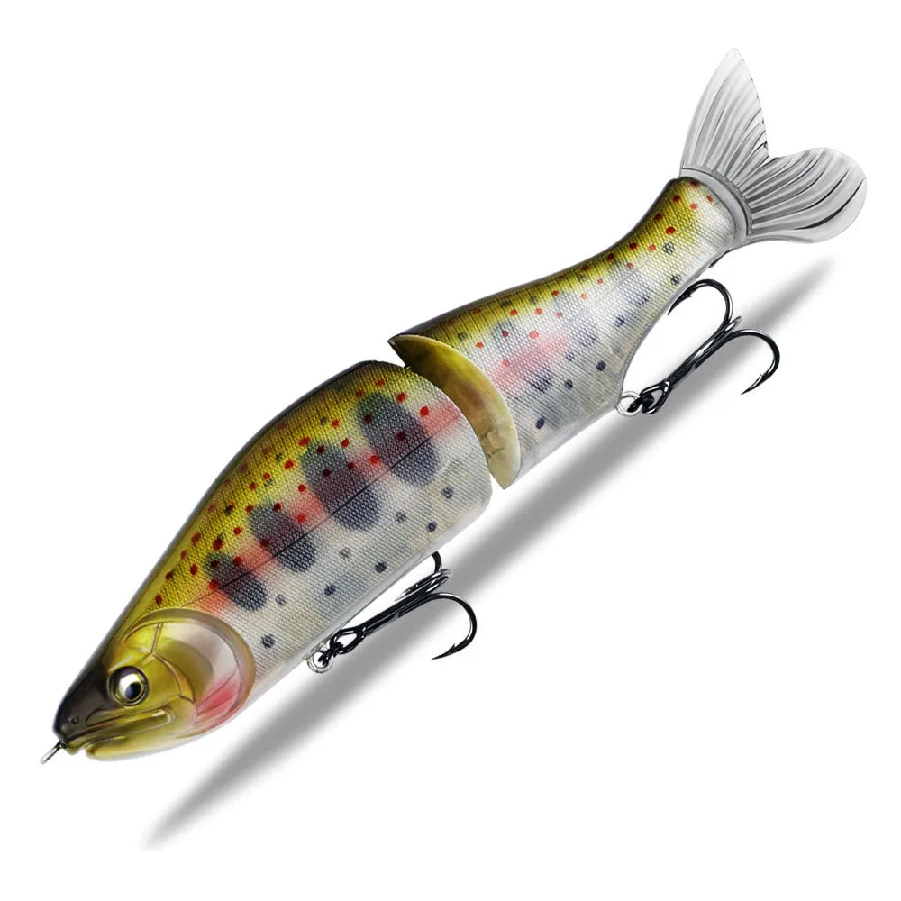 185mm long soft plastic fishing lure for bass, shown in one of 15 available colour options.