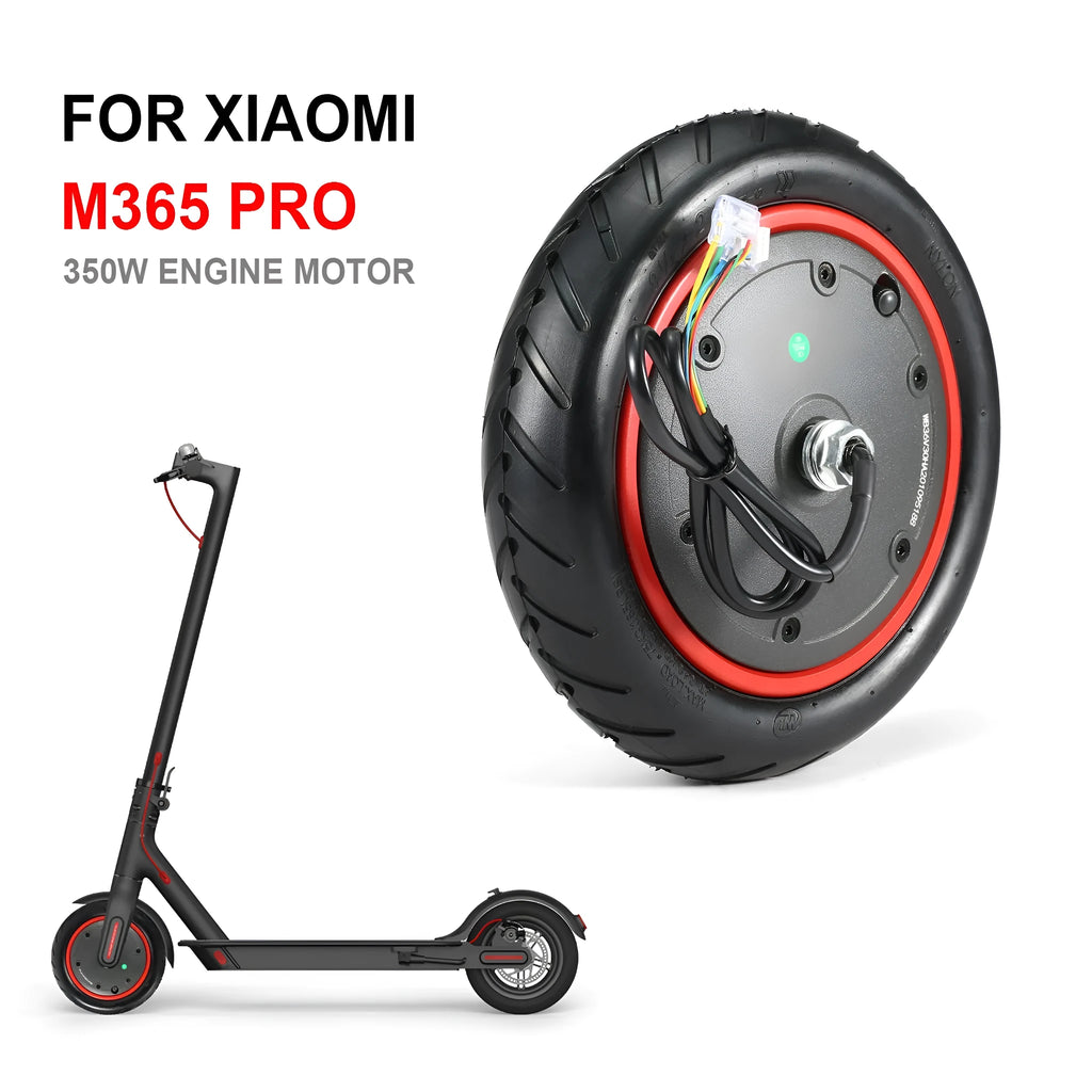 Black 8.5 inch pneumatic tyre for Pro 350w electric scooter